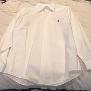Brooks brothers white button down size large